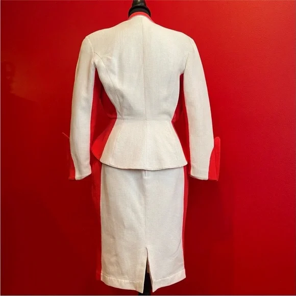 Thierry Mugler Red and White Ensemble - Picture 3 of 8